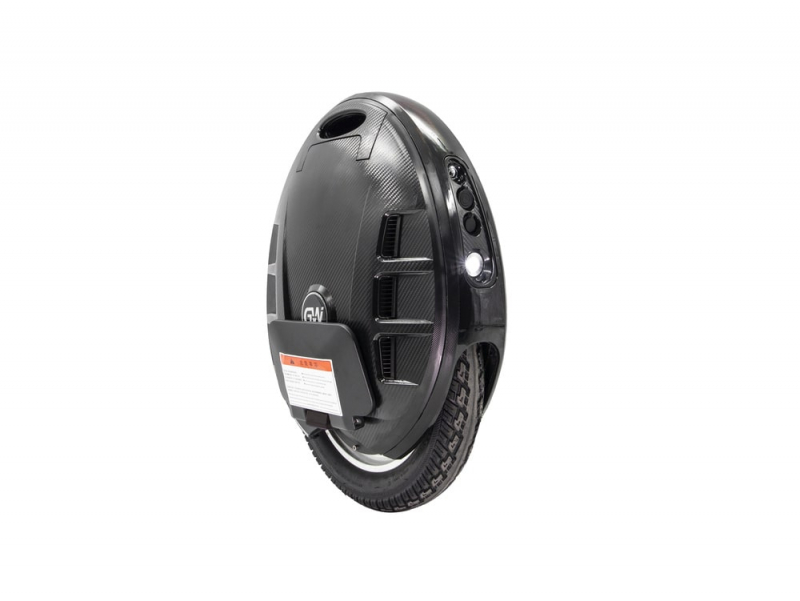 black gotway mcm5 electric unicycle with headlight