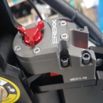 erexx steering damper installed in currus electric scooter