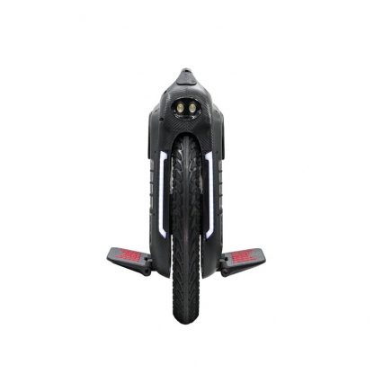 black begode rs electric unicycle with head lights