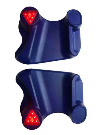 pair of jump pads with red light for electric unicycle blue