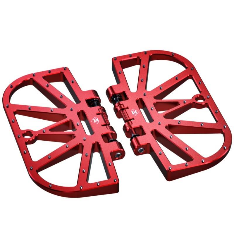red spike cnc pedals for kingsong s18 electric unicycle