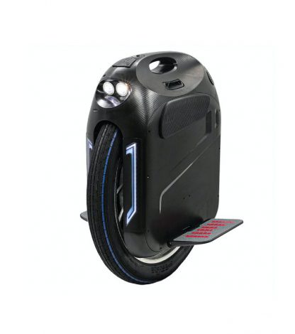 begode monster pro 24-inch electric unicycle with led lights