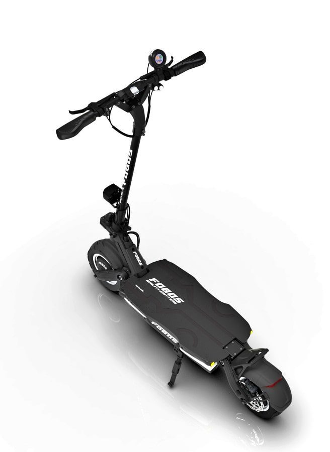 fobos x 11 inch dual motor electric scooter with a kickstand 2-min